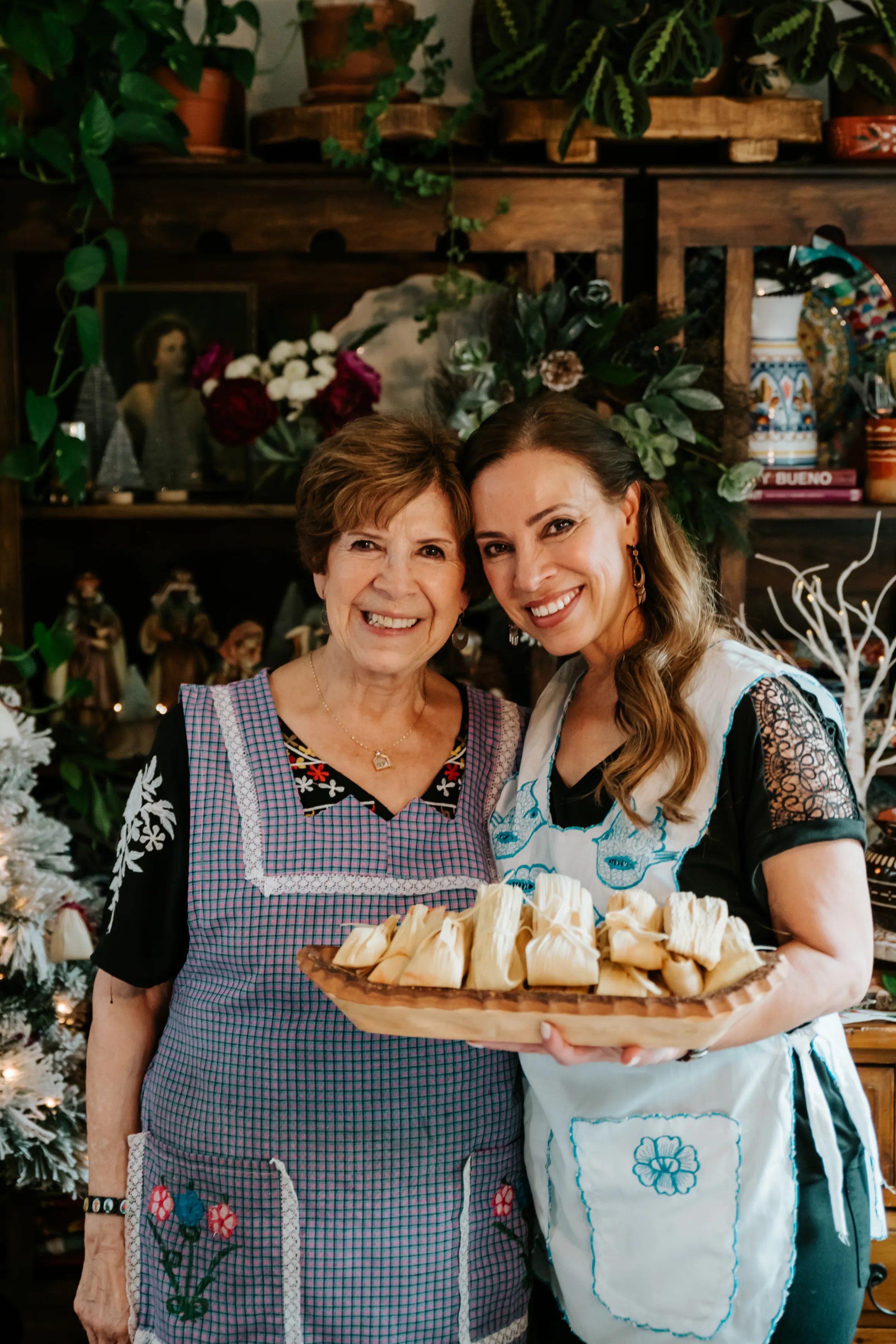 Yvette and her mother.